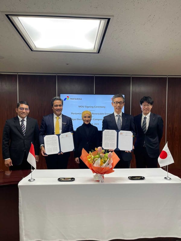 Pertamina NRE Dan TEPCO HD Tantangani MoU Pengembangan Hidrogen