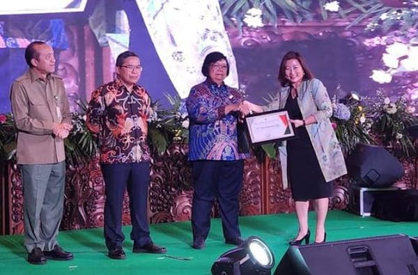 Vale Sabet Penghargaan KLHK Bidang Pengelolaan Reklamasi Tambang Terbaik