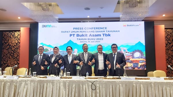 PTBA Bagikan Dividen Rp 12,6 Triliun, 100 Persen dari Laba Bersih