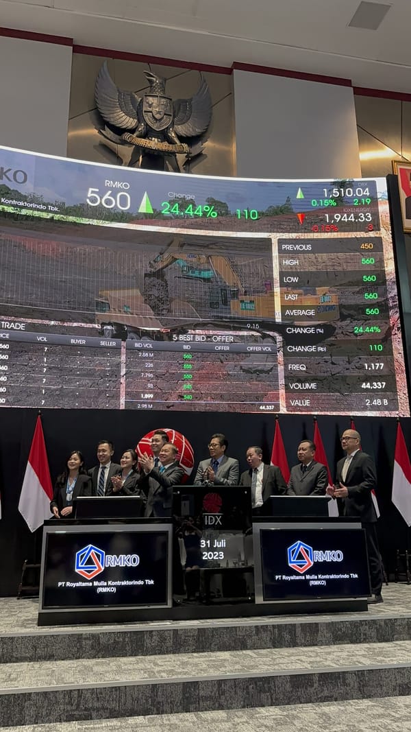 Resmi Melantai di BEI, IPO RMKO Oversubscribed 166,02 Kali