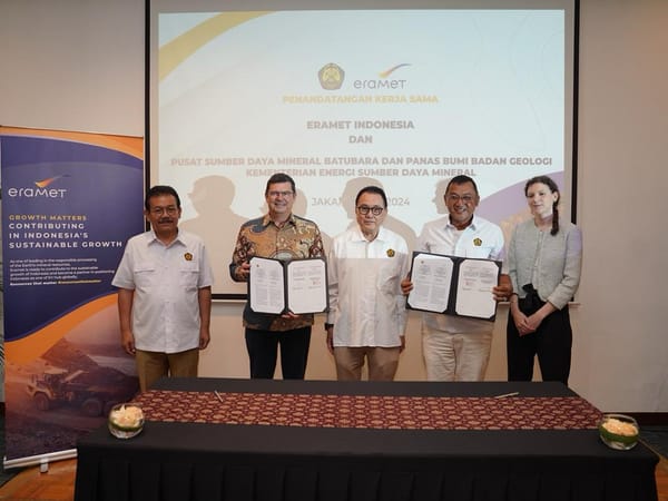 Untuk Studi Terkait Mineral Kritis, Badan Geologi Jalin Kerjasama Dengan Eramet Indonesia