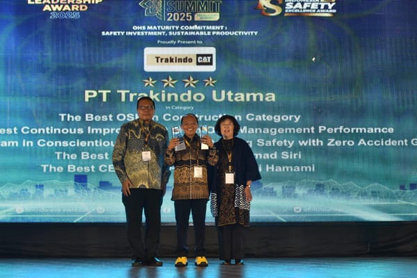 Trakindo Raih 5 Penghargaan Operational Safety and Health Asia's Summit 2025